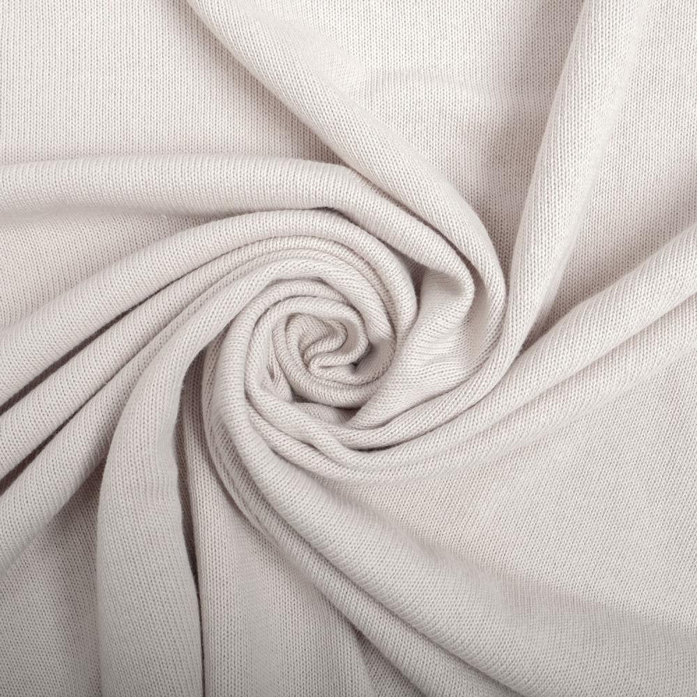 Image of 100% cotton rib knit - white 280 g/m² – available at Šarlotes audumi