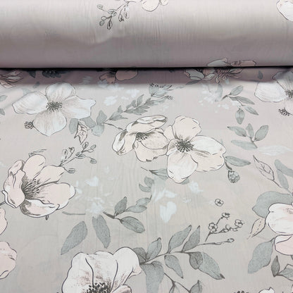 100% Cotton Satin - Flowers 220 cm 125 g/m²