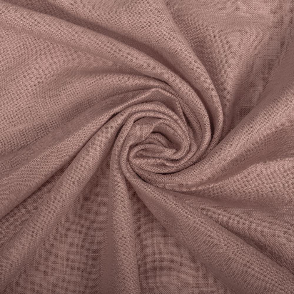 100% Linen fabric - smoky plum shade (Mauve) 240 g/m²