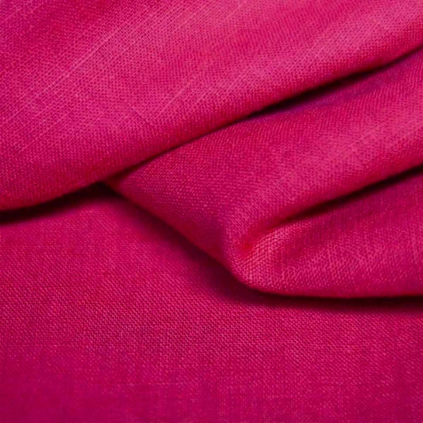 100% linen fabric - vibrant berry tone 240 g/m²