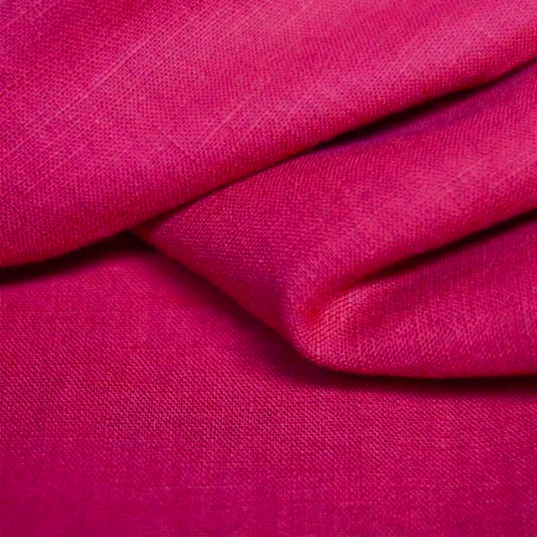 100% linen fabric - vibrant berry tone 240 g/m²