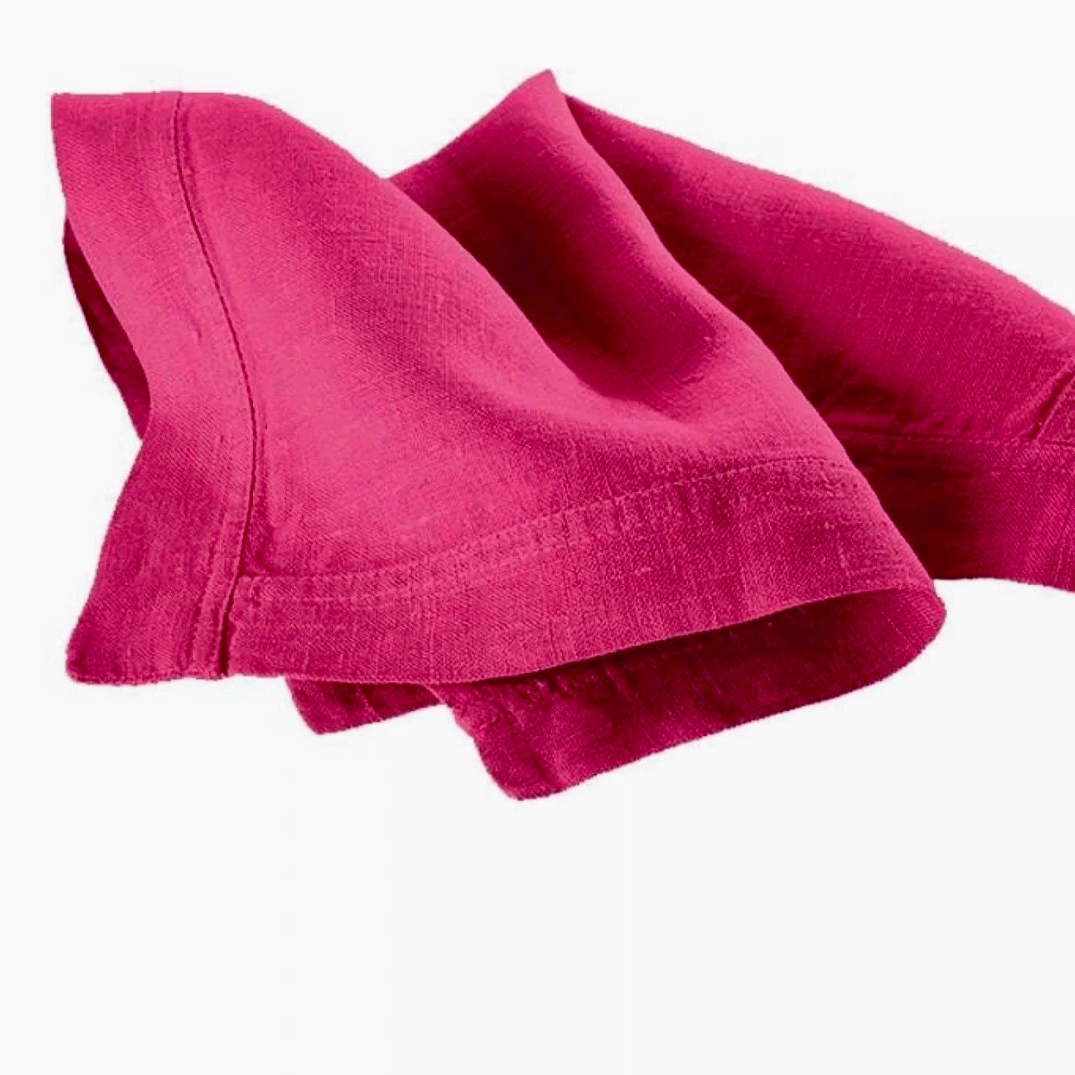 100% linen fabric - vibrant berry shade 240 g/m²