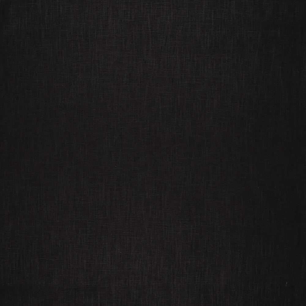 100% Linen fabric–black | 230 g/m² | Enzyme washed