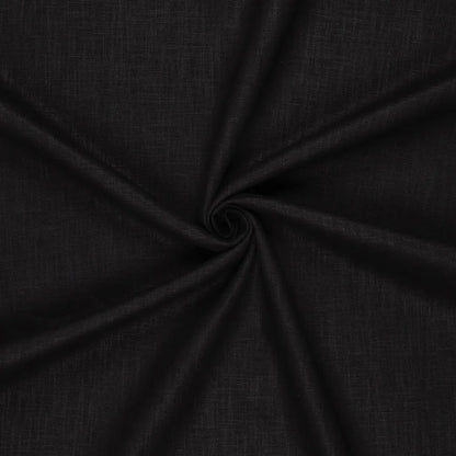 100% linen fabric–black | 230 g/m² | Enzyme washed