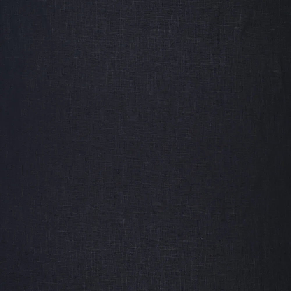 100% Linen fabric–dark blue| 230 g/m² | Enzyme washed