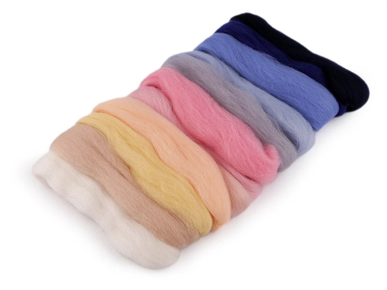 100% MERINO wool for felting (carded sliver) - 50g mix