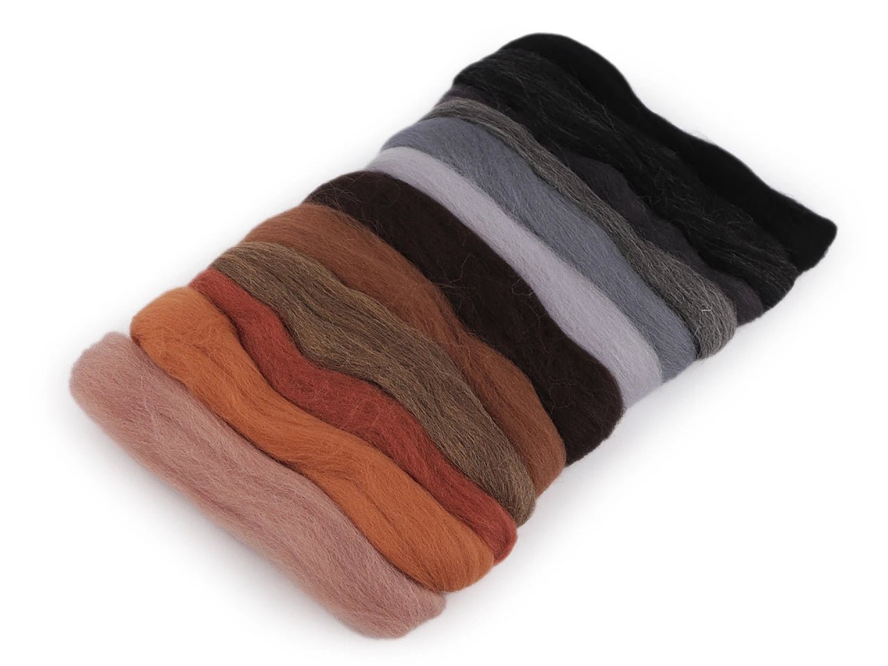 100% merino wool for felting (sliver) - 50g mix