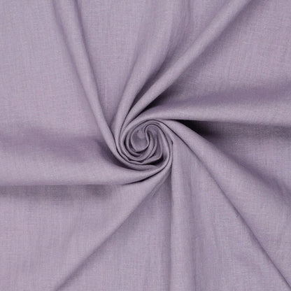 Image of 100% softened linen fabric in smoky lilac 165 g/m² – available at Šarlotes audumi