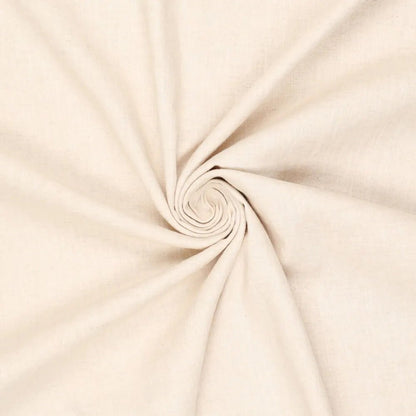 Image of 100% softened linen fabric, soft cream, 165 g/m² – available at Šarlotes audumi