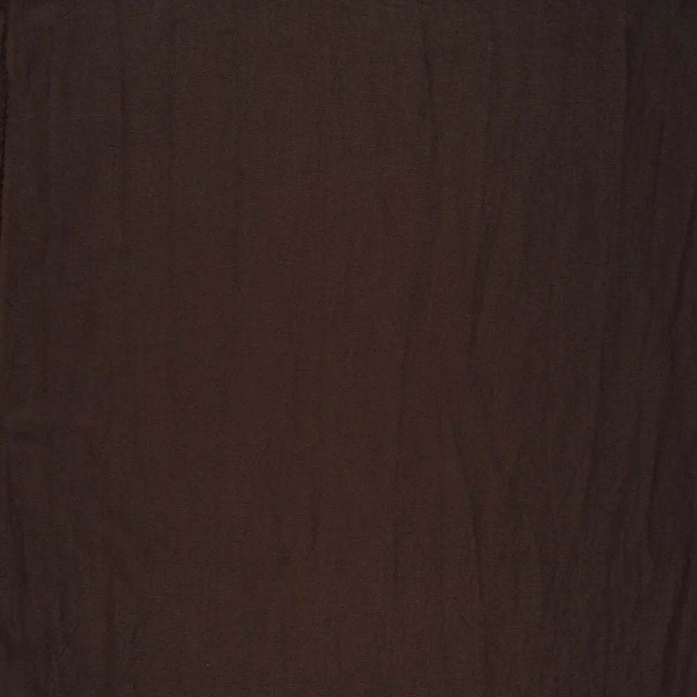 Image of 100% softened linen fabric - chocolate 165 g/m² – available at Šarlotes audumi