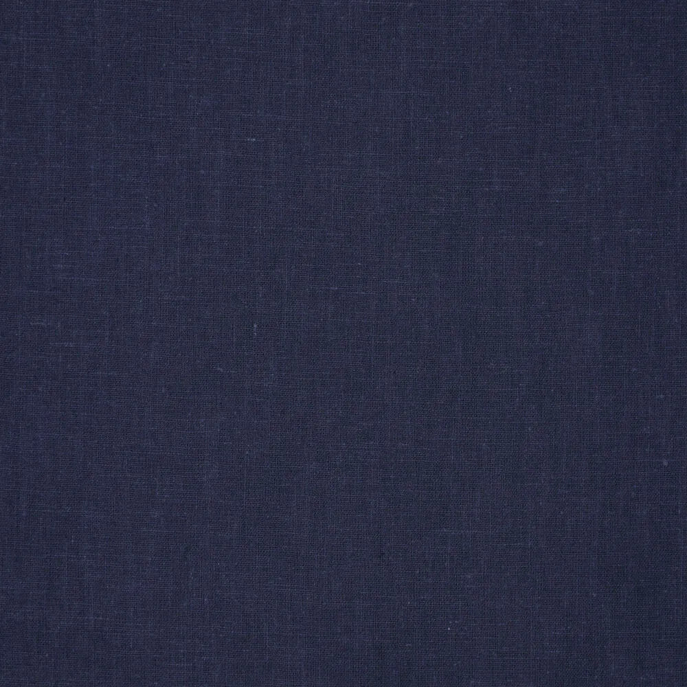 Image with 100% softened linen fabric in dark blue, 165 g/m² – available online at Šarlotes audumi