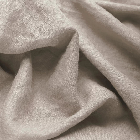 100% Softened linen - beige 165 g/m²