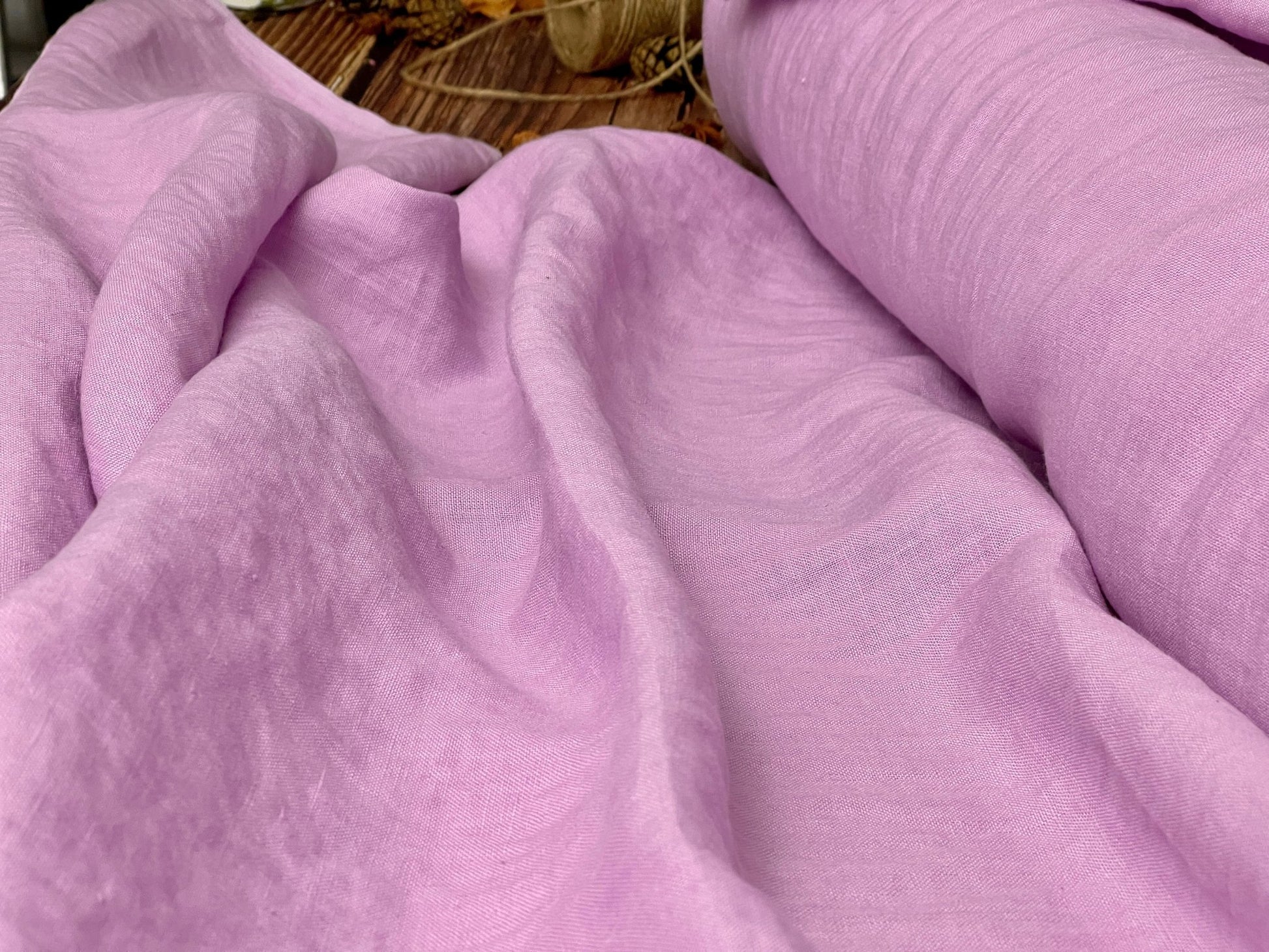 100% softened linen-light lavender 205 g/m²