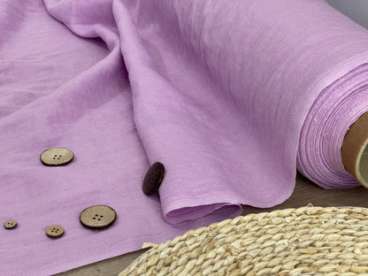 100% Softened linen-light lavender 205 g/m²