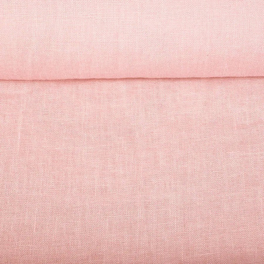 100% Softened linen - powder pink 205 g/m²