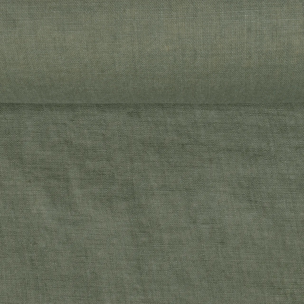 100% Softened linen - sage green 205 g/m²