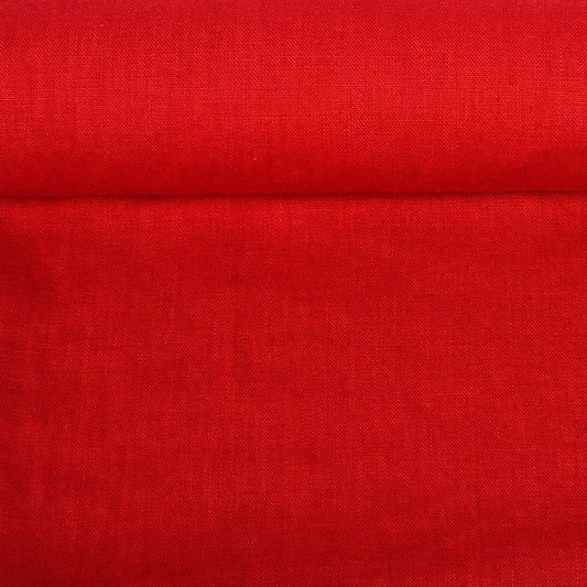 100% Softened linen - red 205 g/m²