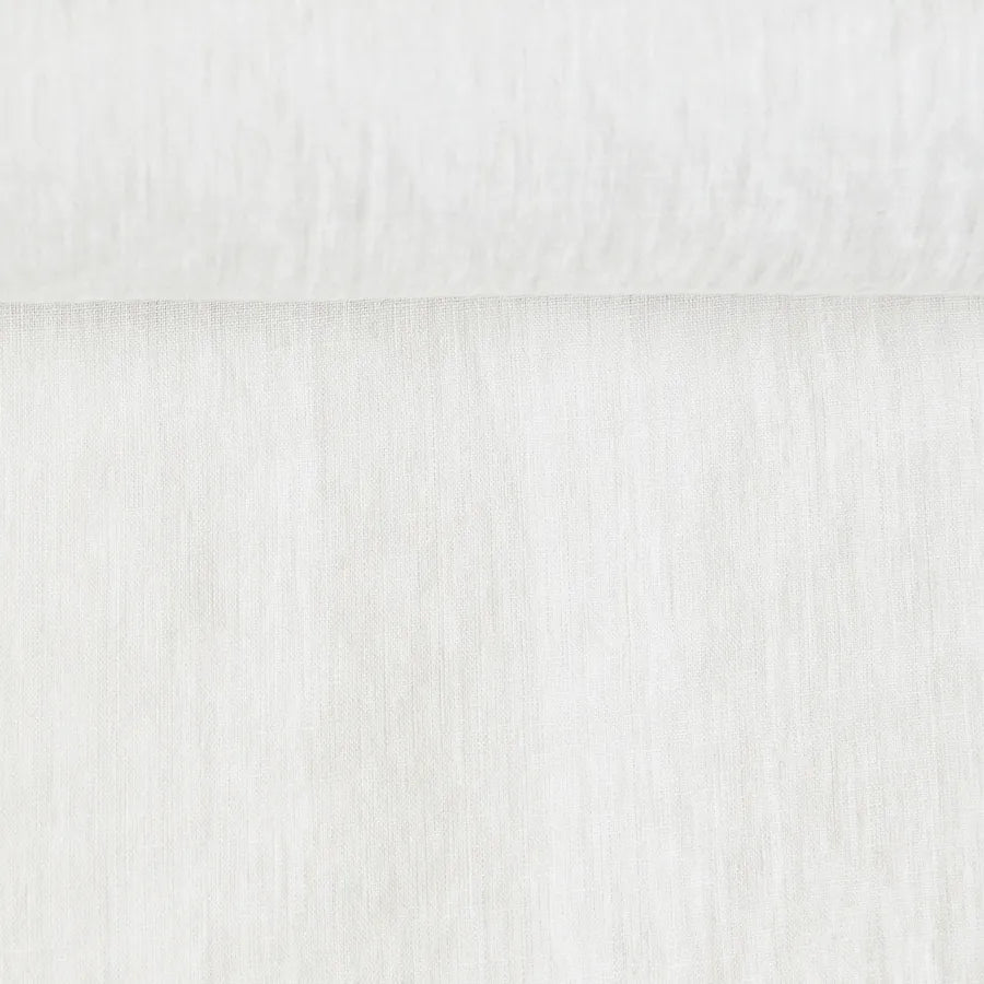 100% softened linen - warm white 205 g/m²