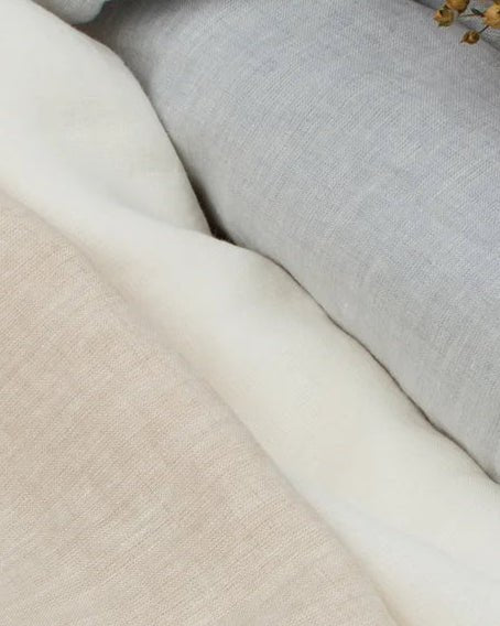 100% Softened Linen - Warm White 205 g/m²