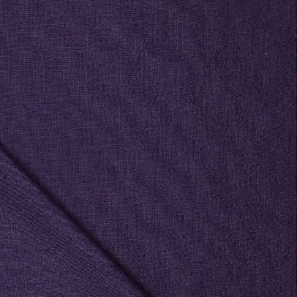 100% Softened linen - dark purple 165 g/m²