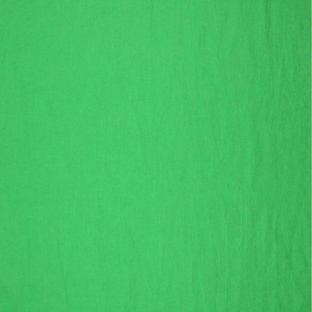 100% Softened Linen - Grass Green 165 g/m²