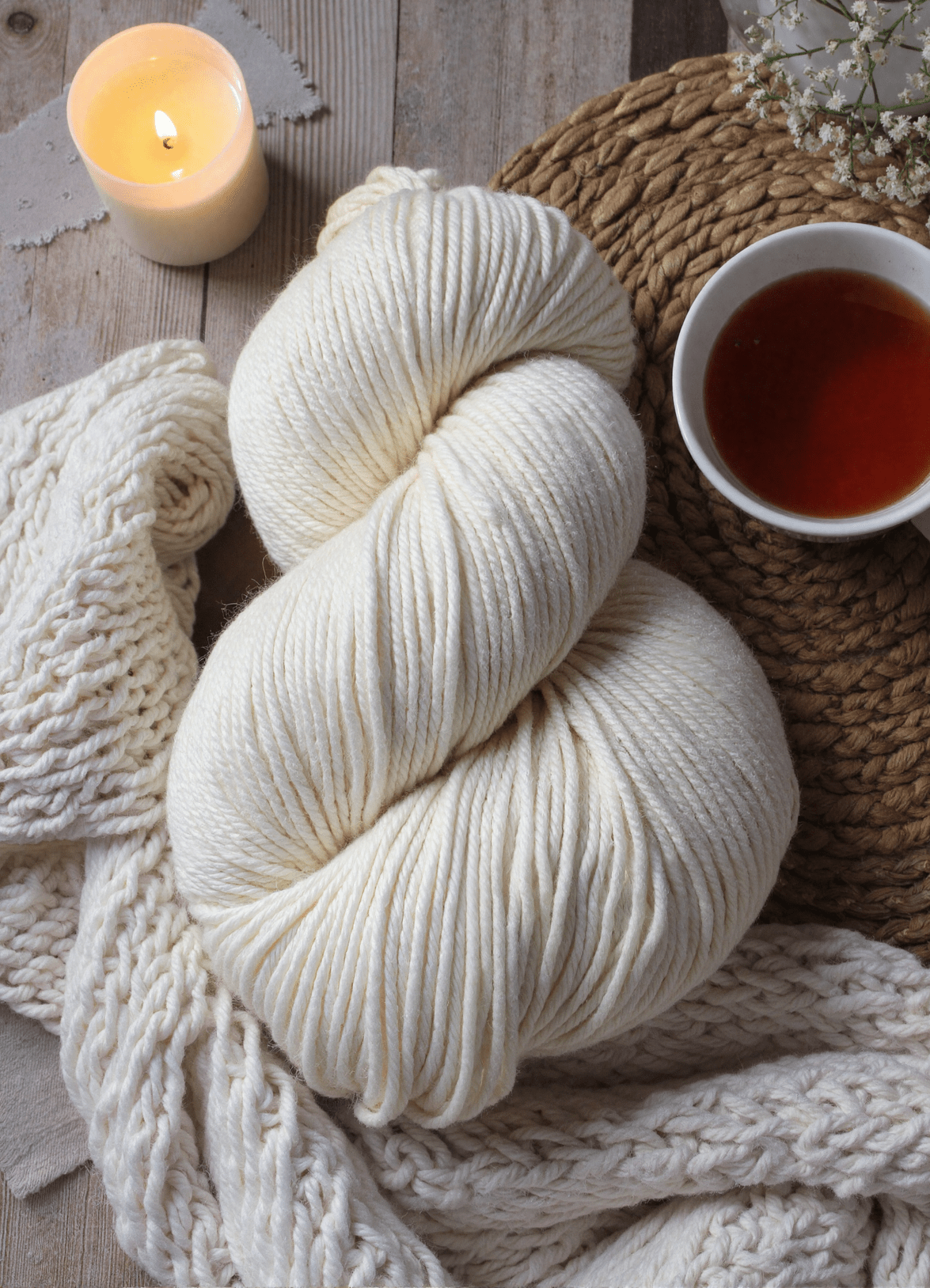 100% Australian sheep wool | undyed - 200m 100g
