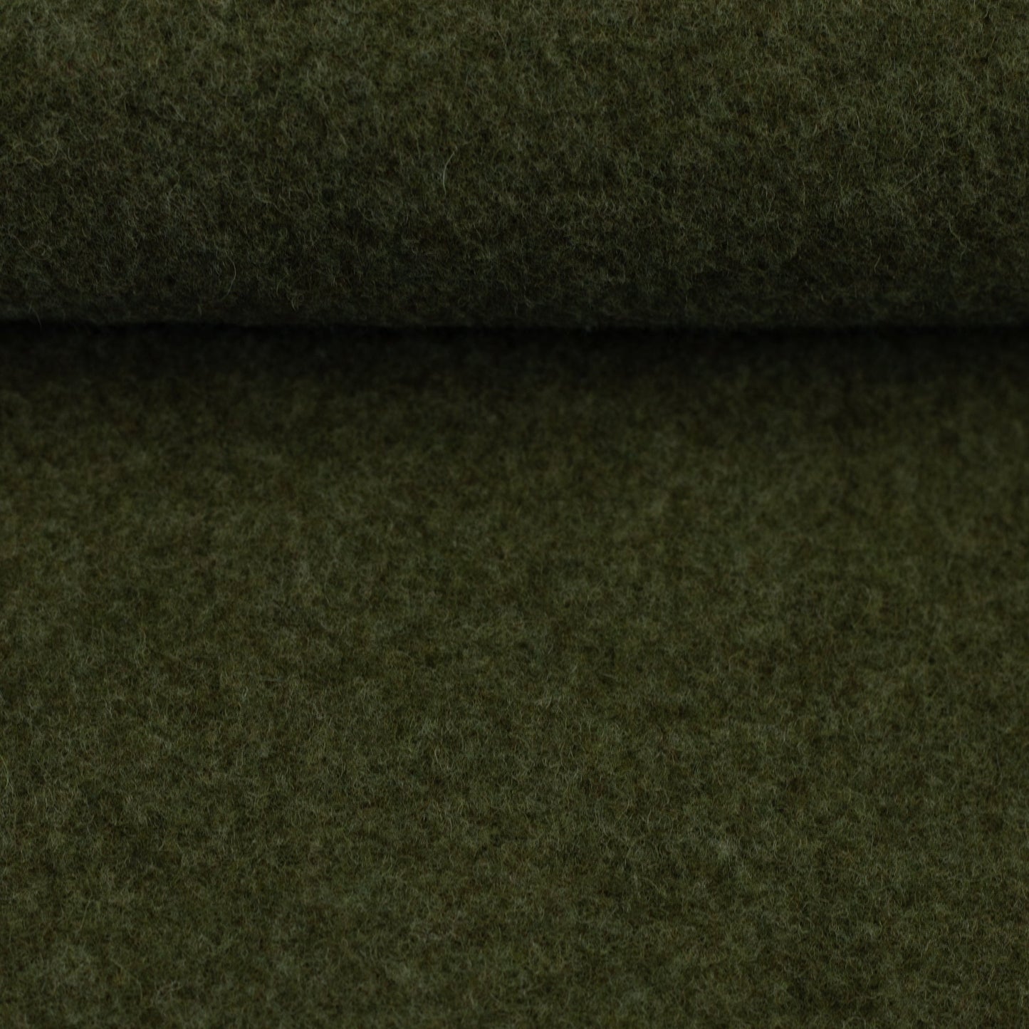 100% wool fabric - forest green melange 290 g/m²