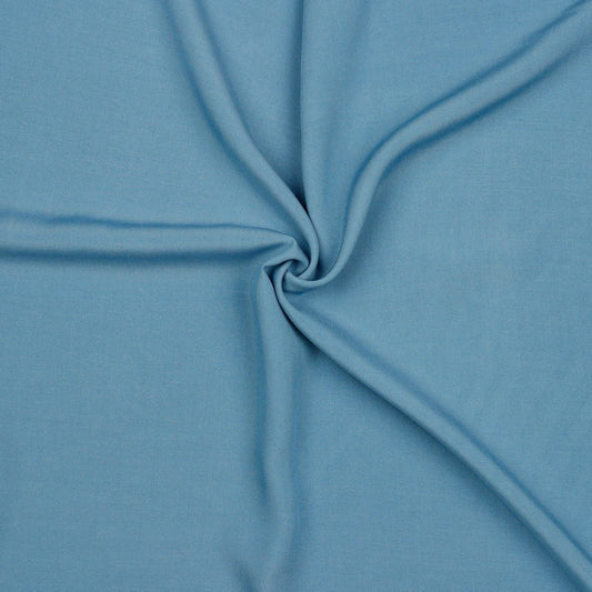 100% viscose fabric - smoky blue 110 g/m²