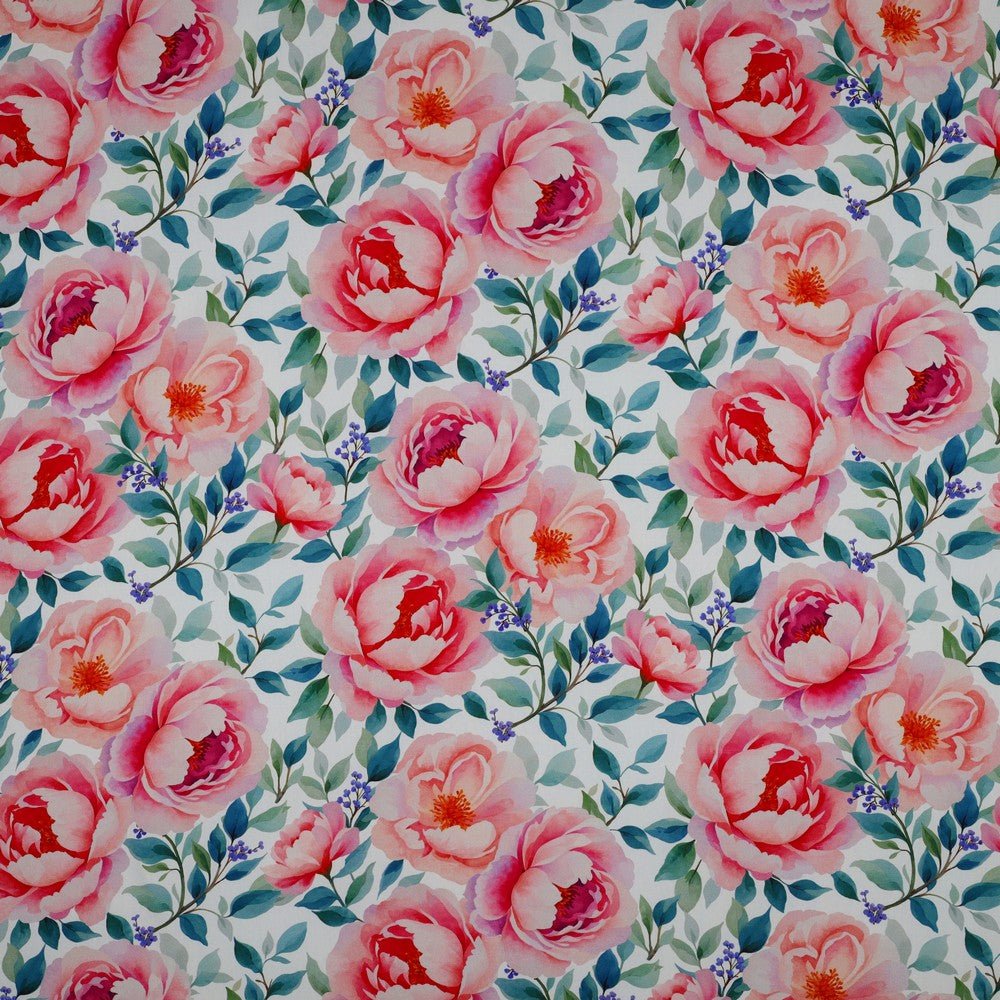 Image of 100% viscose fabric - rose hips 135 g/m² – available at Šarlotes audumi