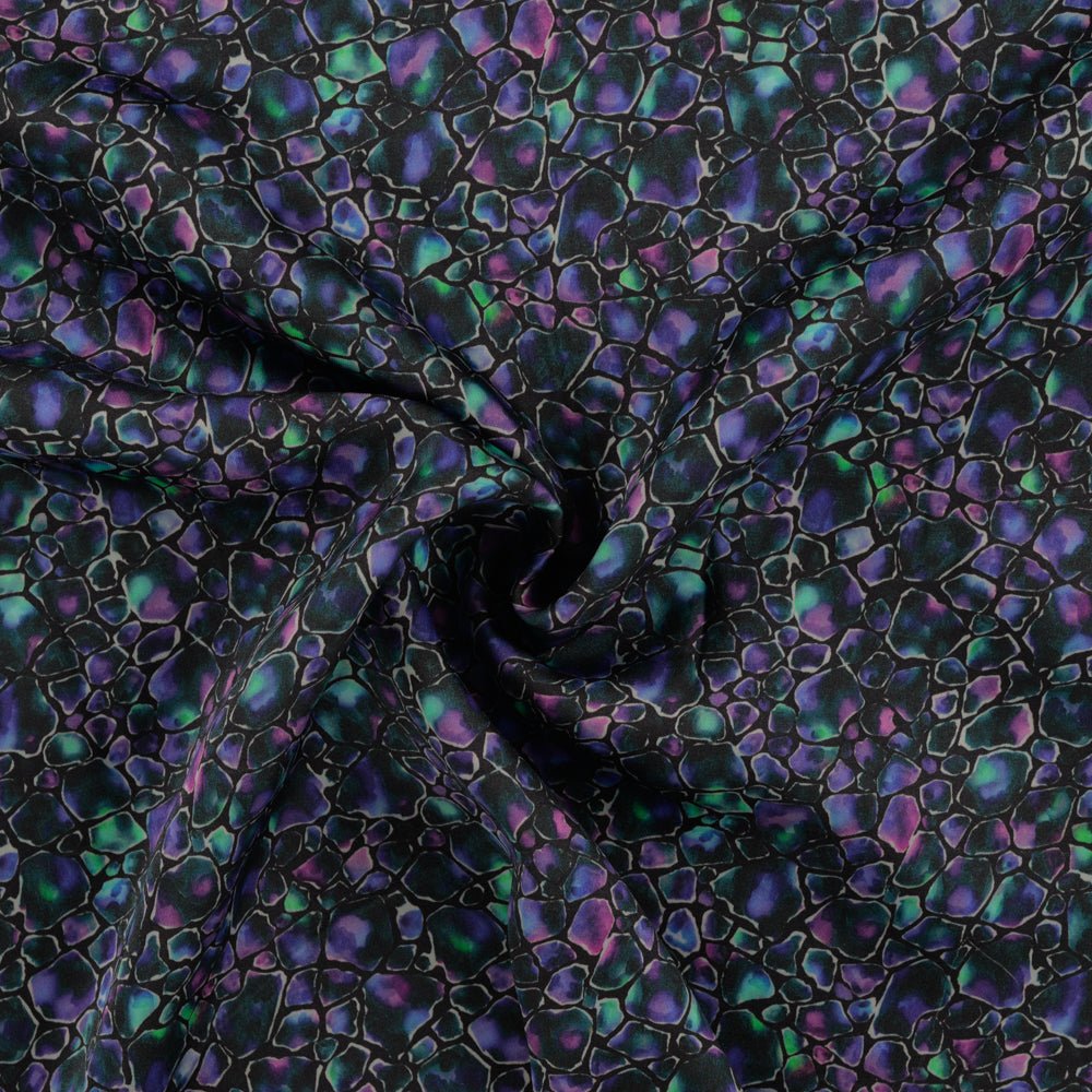 Image of 100% viscose fabric-Opal mosaic – available online at Charlotte's Fabrics