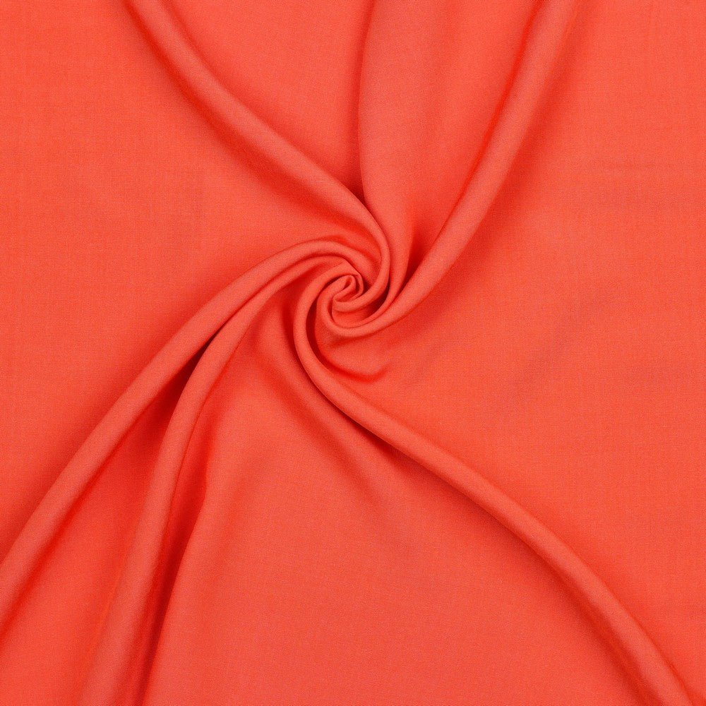100% viscose fabric - orange 110 g/m²