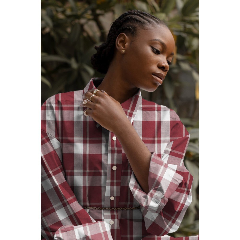100% viscose fabric - checkered 130 g/m²