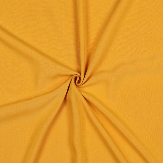 100% viscose fabric - mustard yellow 110 g/m²