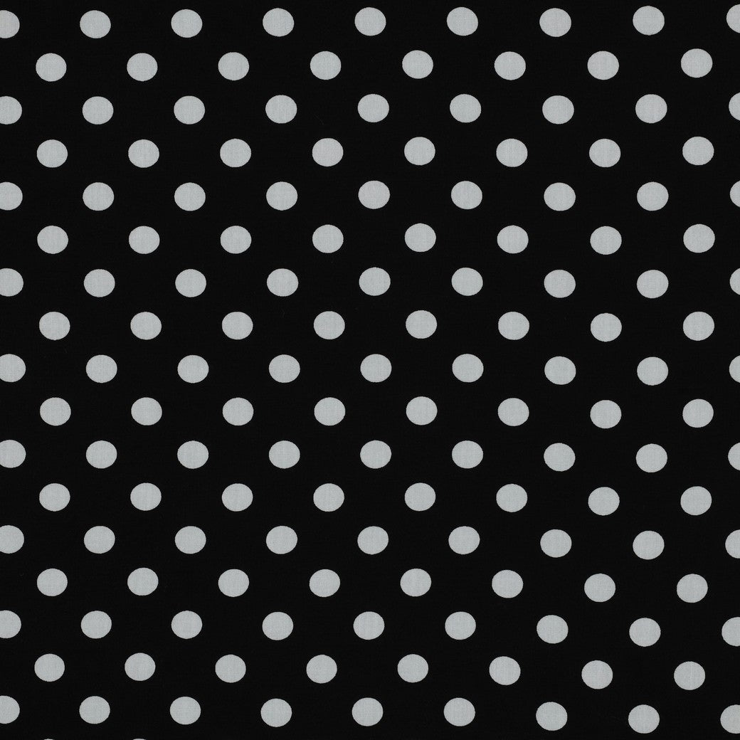 Image of 100% viscose satin - polka dot pattern 110 g/m² – available at Šarlotes audumi
