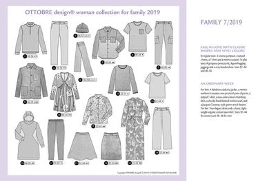 OTTOBRE Design Family – šūšanas žurnāls ar piegrieztnēm angļu valodā
