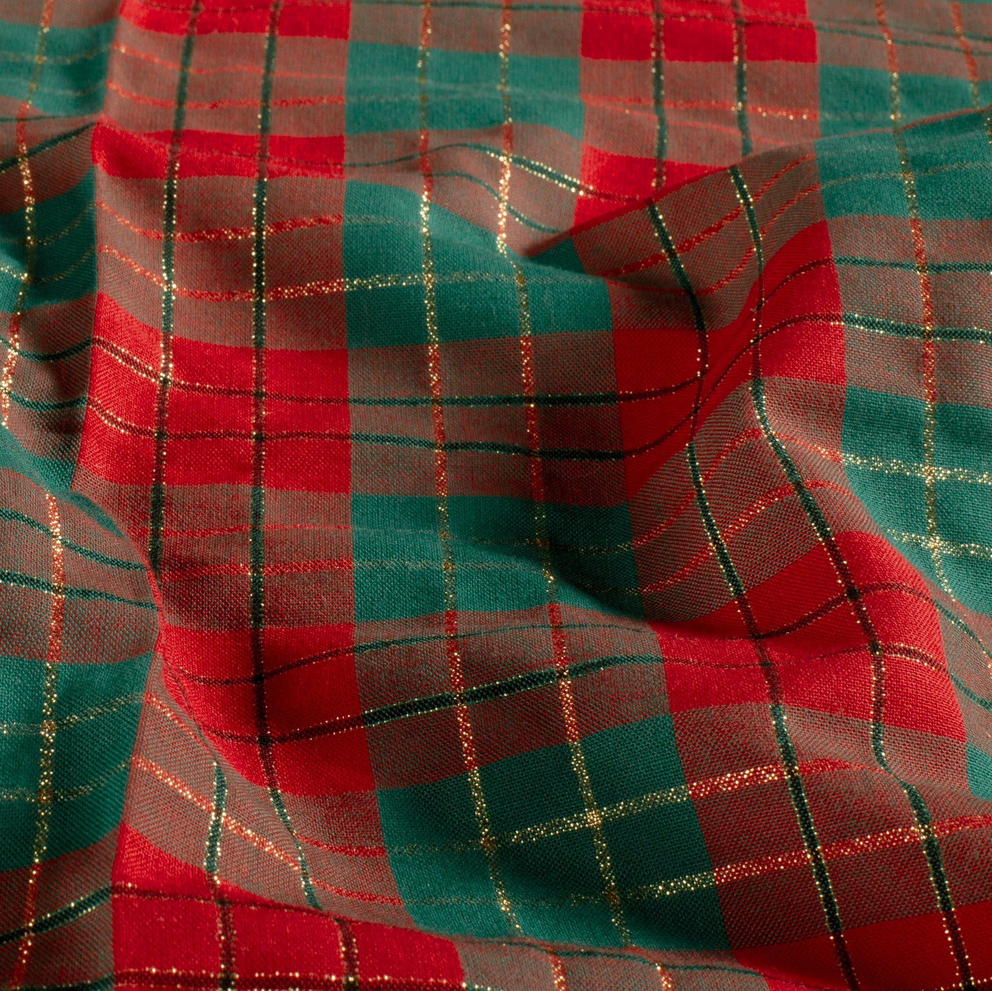 Premium 100% Cotton Fabric - Christmas Checks 120 g/m²