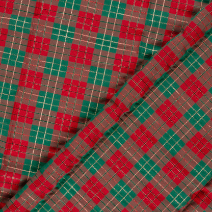 Premium 100% Cotton Fabric - Christmas Checks 120 g/m²