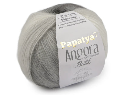 Dzijas Papatya Angora Batik 100g / 550m
