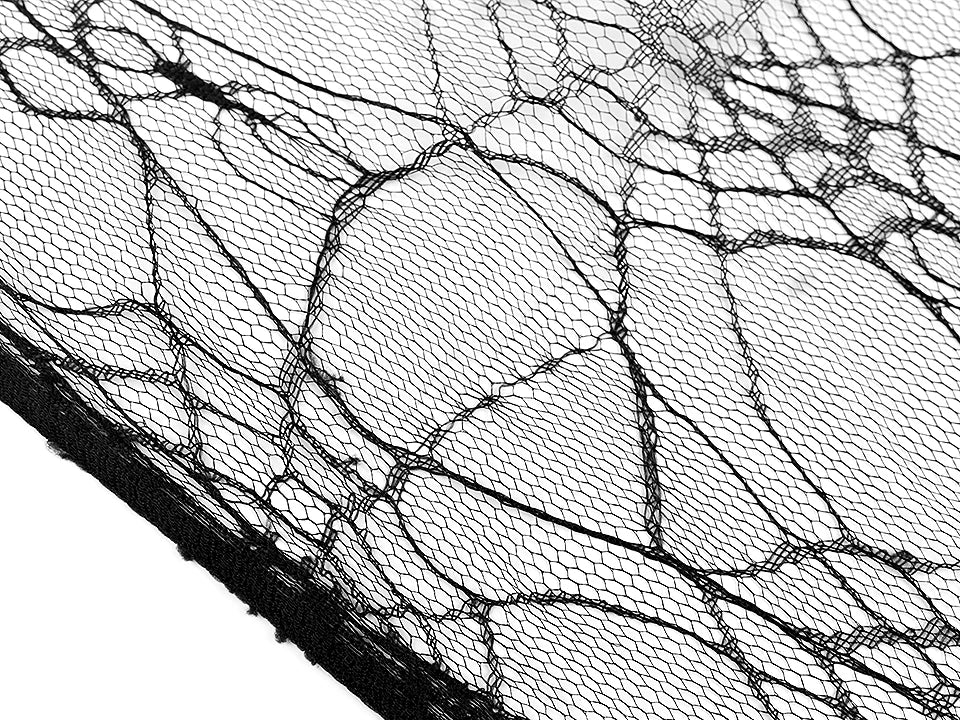 Stiff spiderweb tulle 27 g/m²-black