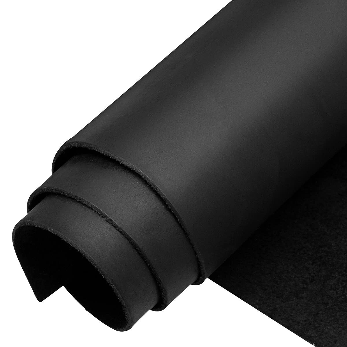 7. Dabīga melna liellopa āda-stingra, lokana un formu turoša 2 mm