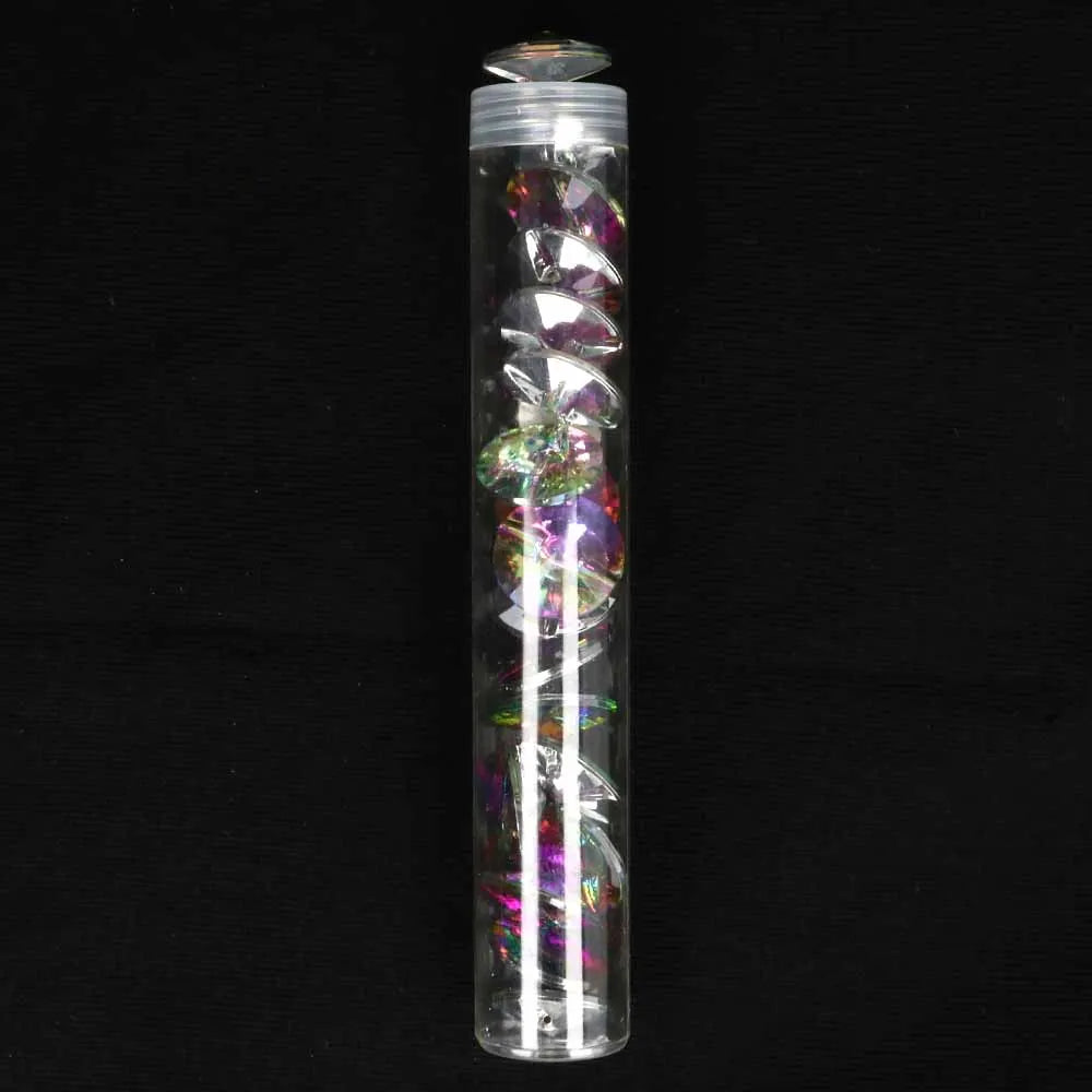 Dekoratīva kristāla poga 6 mm-violeti zaigojoša