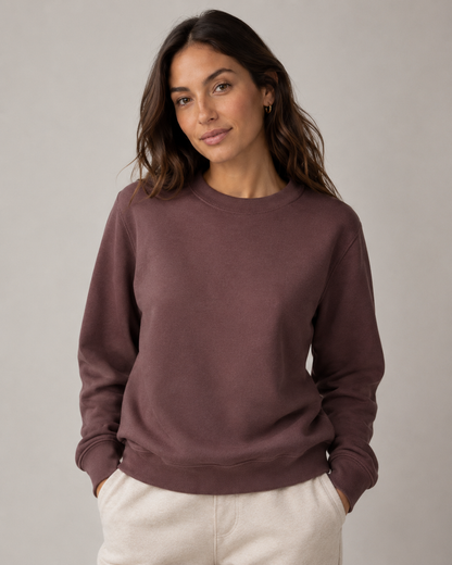 Cotton Insulated Knit - Rosewood Brown