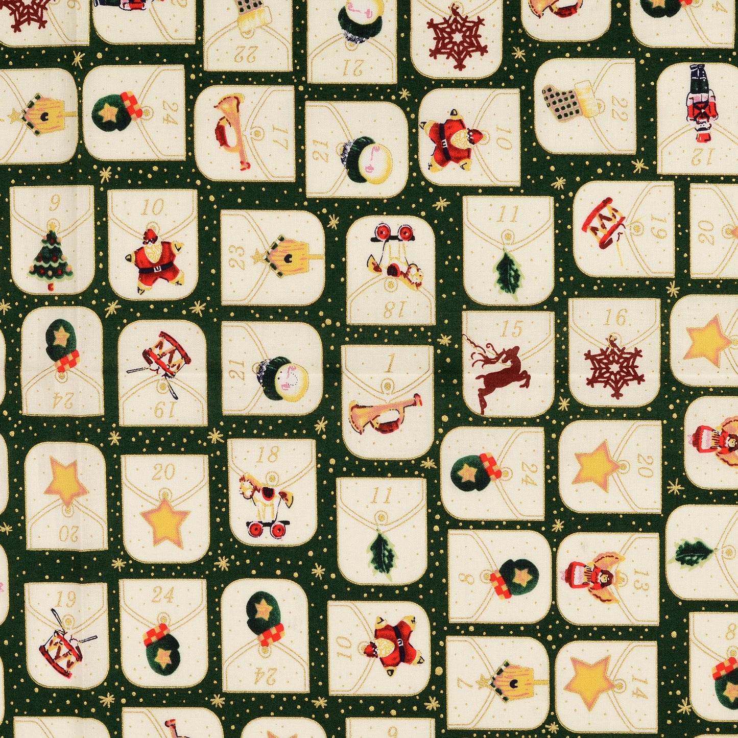 Premium 100% Cotton Fabric Advent Calendar 120 g/m²