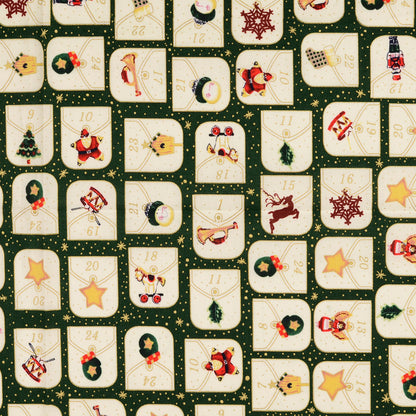 Premium 100% Cotton Fabric Advent Calendar 120 g/m²
