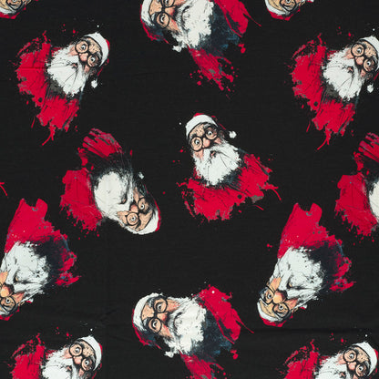 Cotton loopback jersey - Santa Claus 250 g/m²