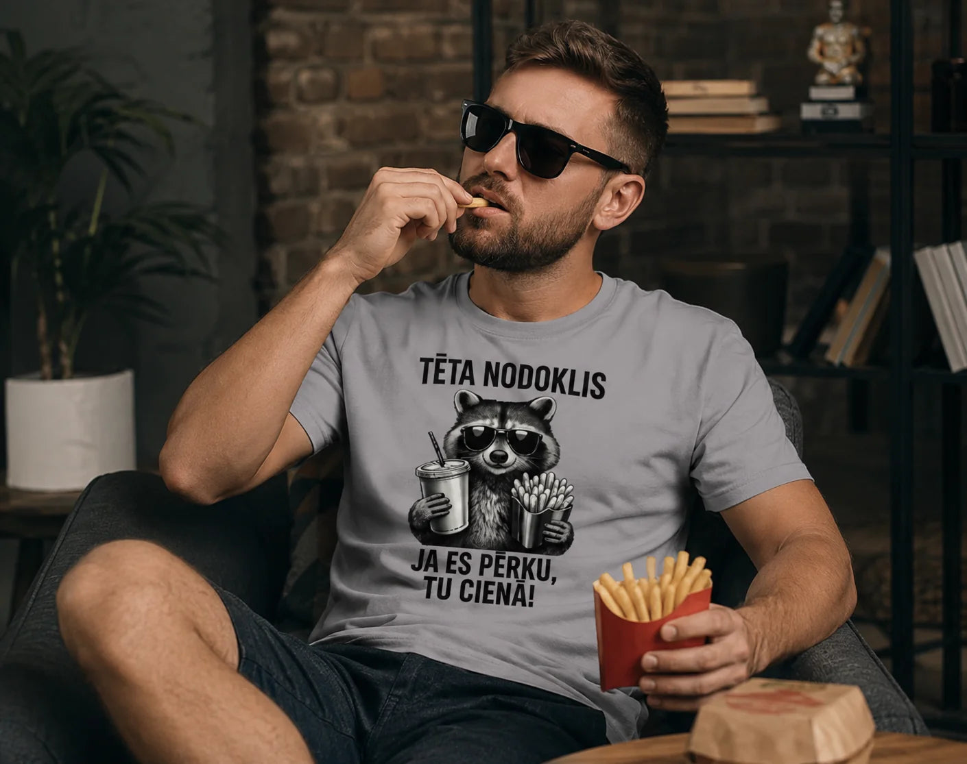 Organiskās kokvilnas T-krekls "Tēta nodoklis"