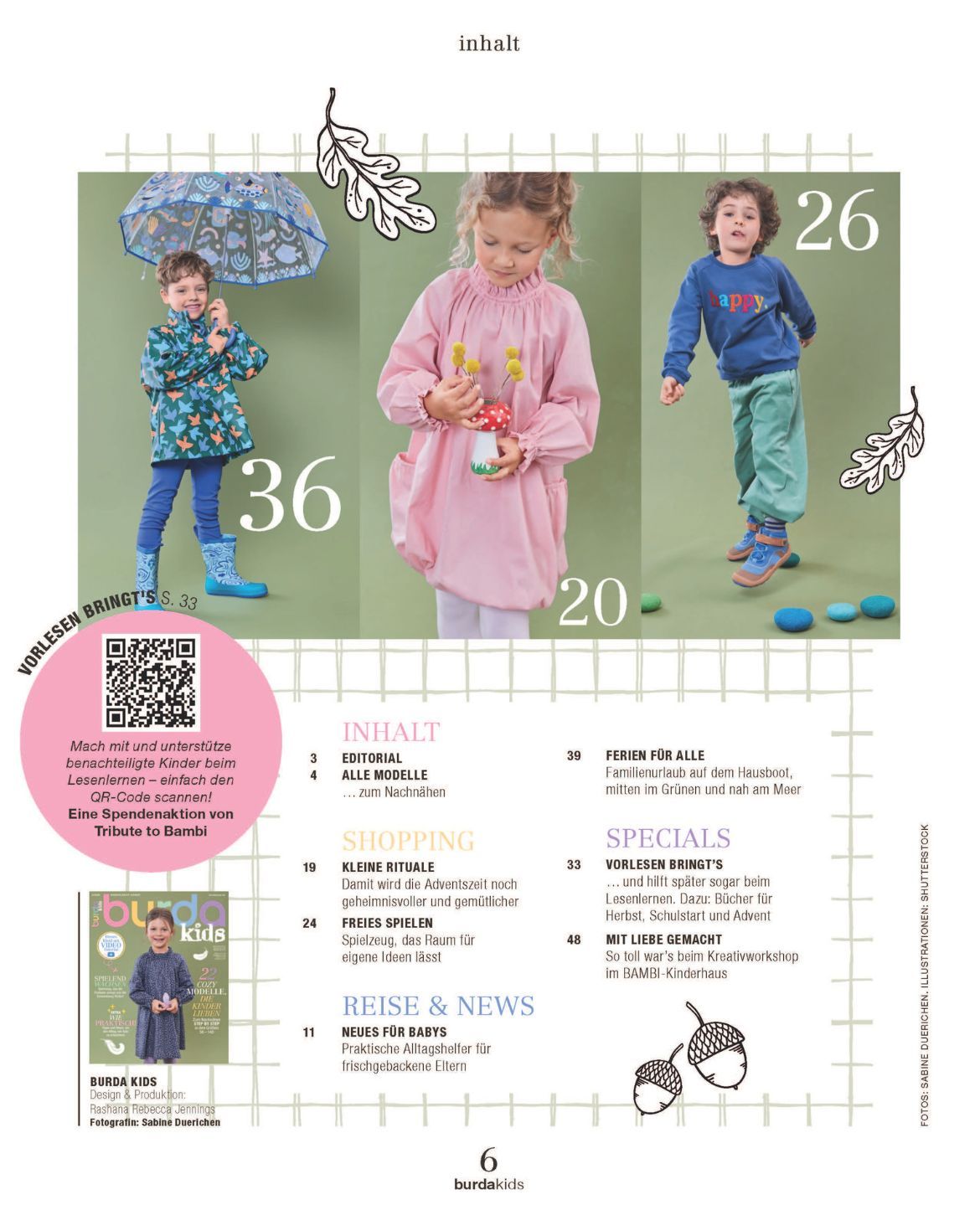 Burda Kids 02/2026 – magazyn z wykrojami na ubranka dziecięce, w języku niemieckim