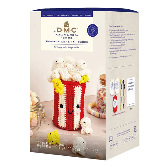 DMC Amigurumi komplekts "Pop-The-Corn" – Popkorna kastīte