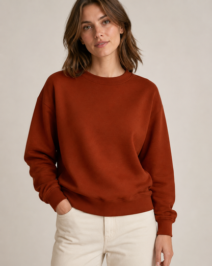 Cotton Insulated Jersey - Terracotta