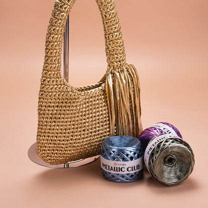 YarnArt Metallic Club – metāliska lentīšu dzija tamborēšanai un rokdarbiem 180 g / 55 m